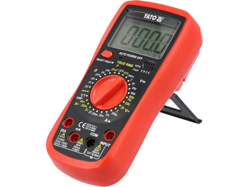 DIGITÁLIS MULTIMÉTER, VALÓDI YATO YT-73083 RMS