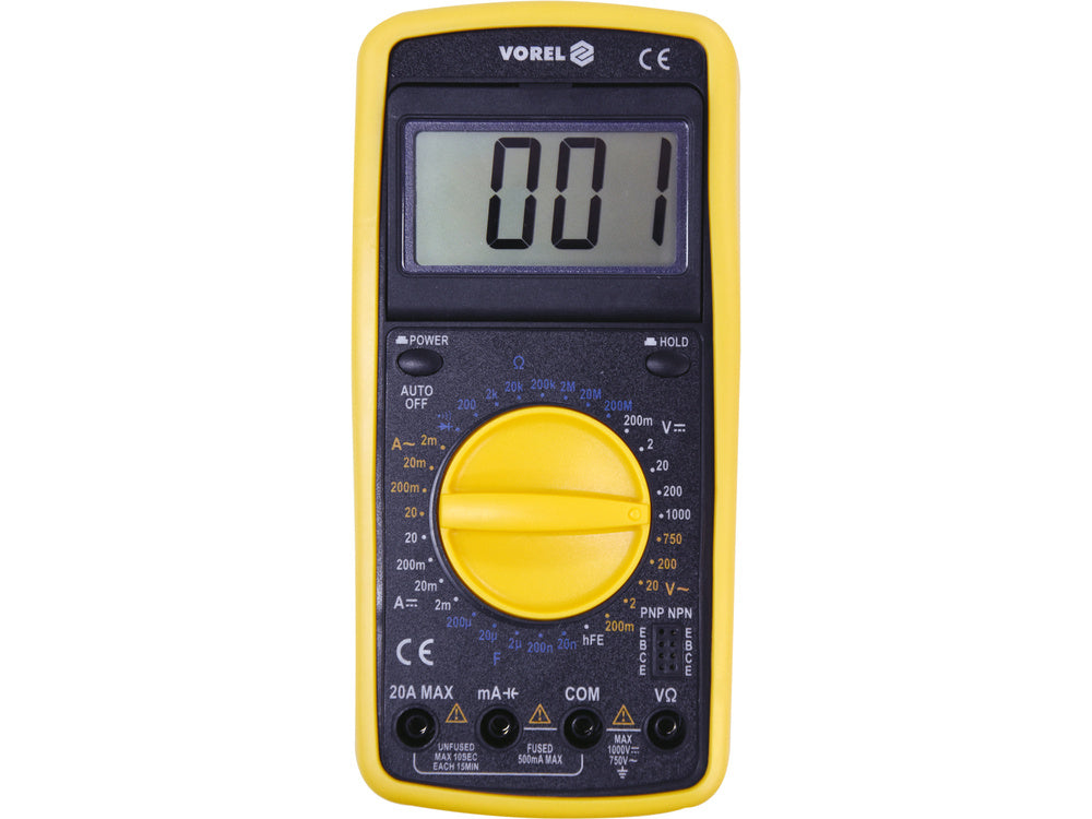 DIGITÁLIS MULTIMÉTER UNIVERZÁLIS VOREL 81775