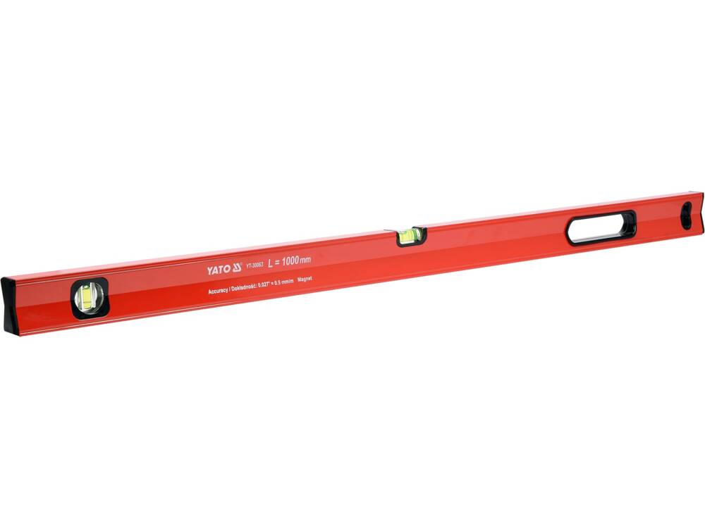 ALUMÍNIUM VÍZMÉRŐ, 2 YATO YT-30063 BUBORI, 1000MM