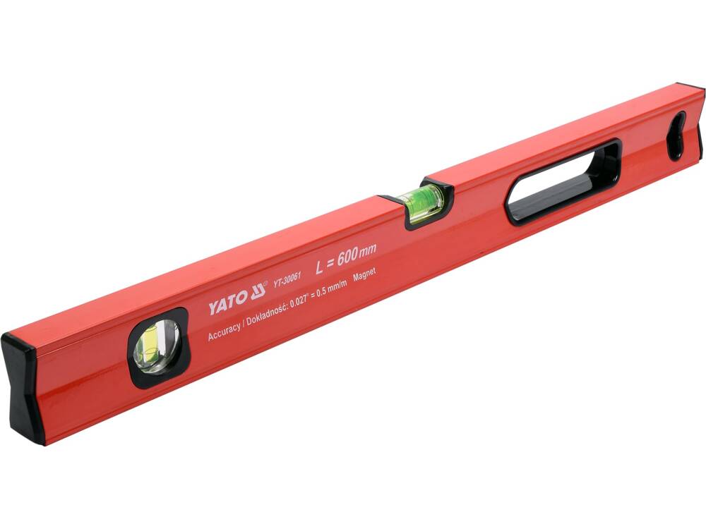 ALUMÍNIUM VÍZMÉRŐ, 2 YATO YT-30061 BUBORÉK, 600MM