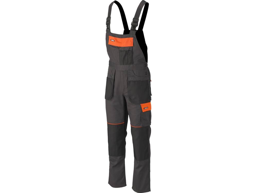 YATO YT-80914 MUNKANADRÁG MELLKASSAL, ANDEZIT, MÉRET, L/XL