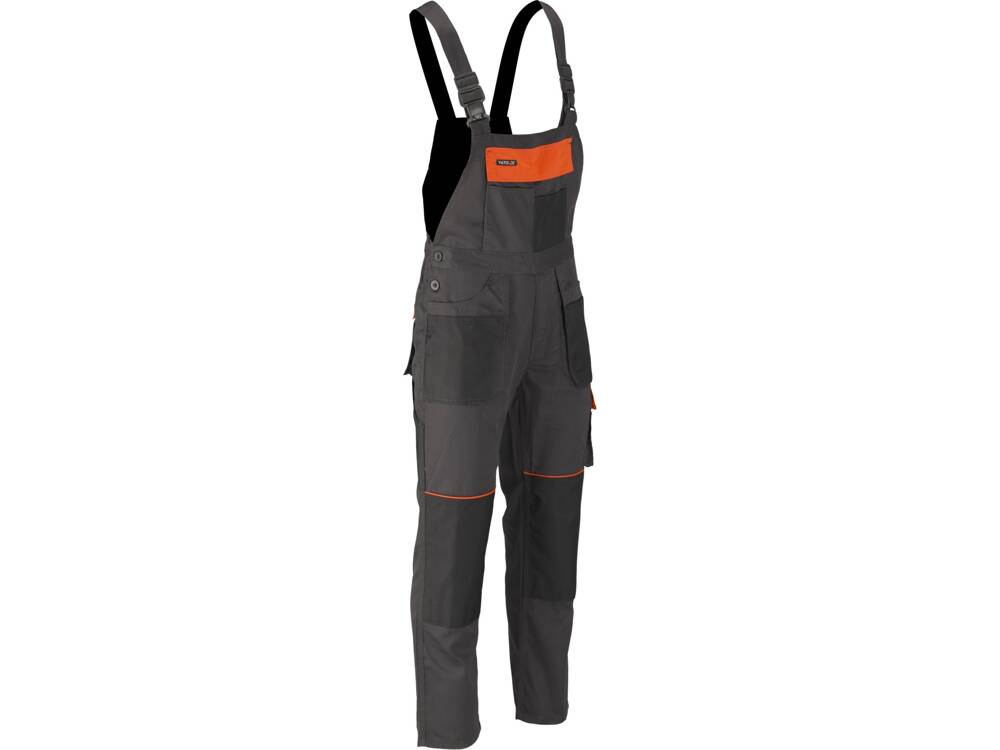 YATO YT-80914 MUNKANADRÁG MELLKASSAL, ANDEZIT, MÉRET, L/XL