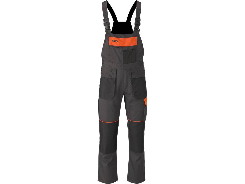 YATO YT-80914 MUNKANADRÁG MELLKASSAL, ANDEZIT, MÉRET, L/XL
