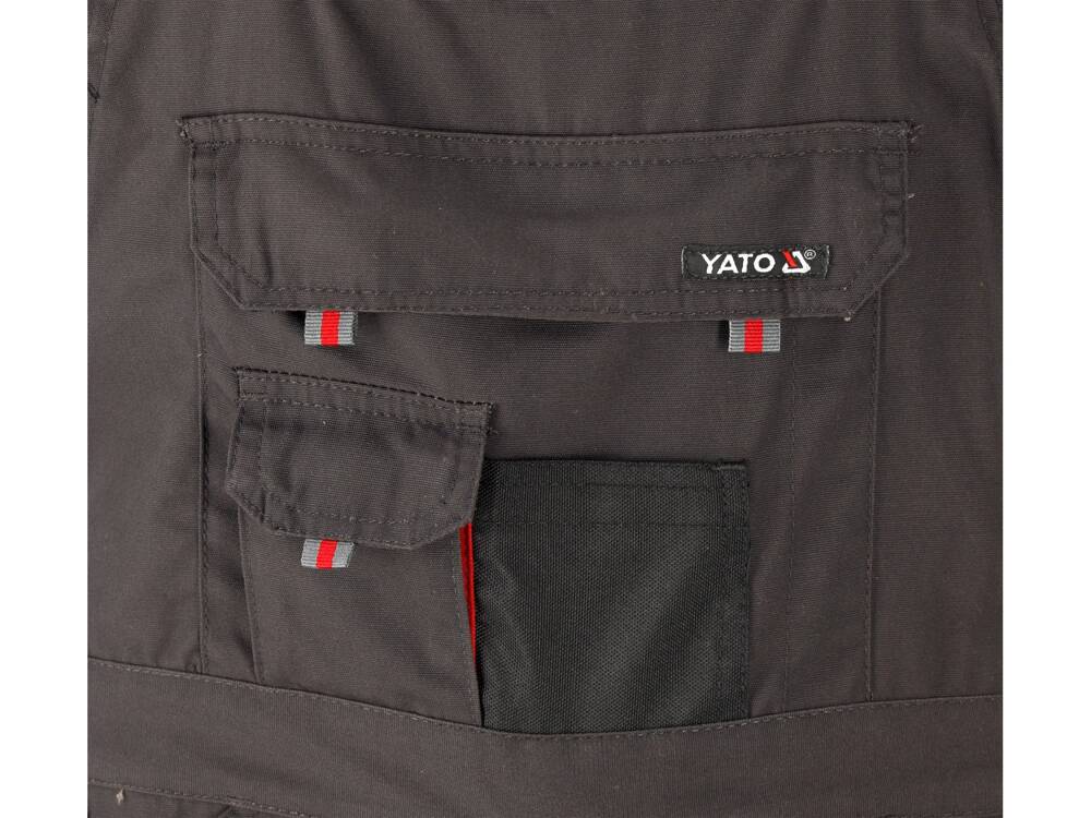 YATO YT-80157 MUNKANADRÁG MELLKASSAL, BAZALT, 2XL MÉRET