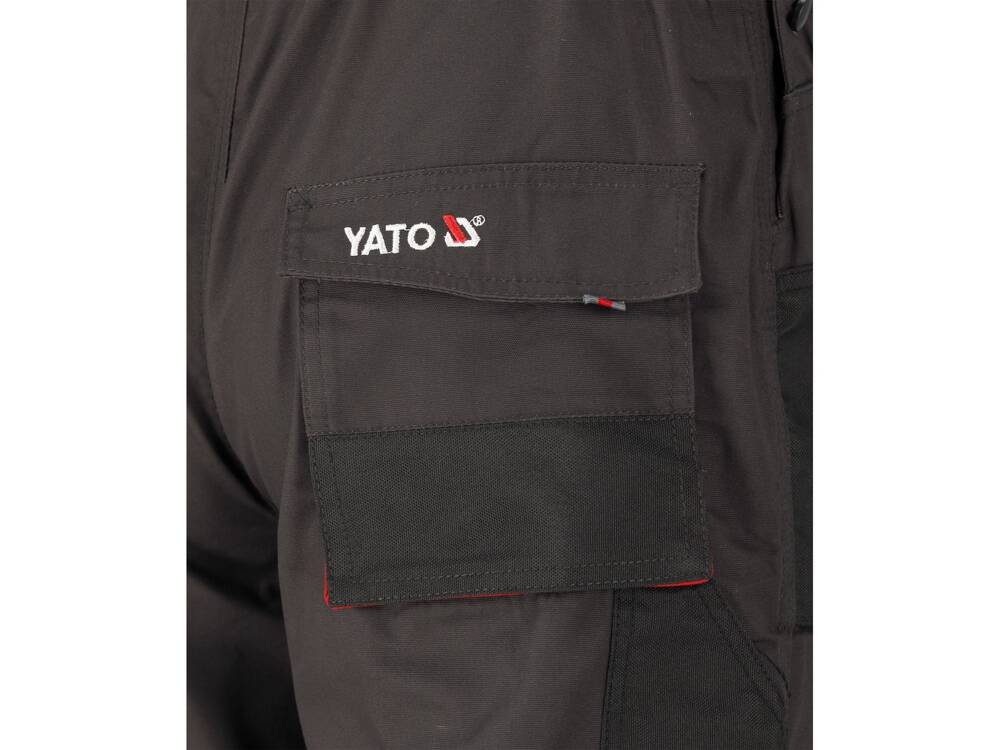 YATO YT-80157 MUNKANADRÁG MELLKASSAL, BAZALT, 2XL MÉRET
