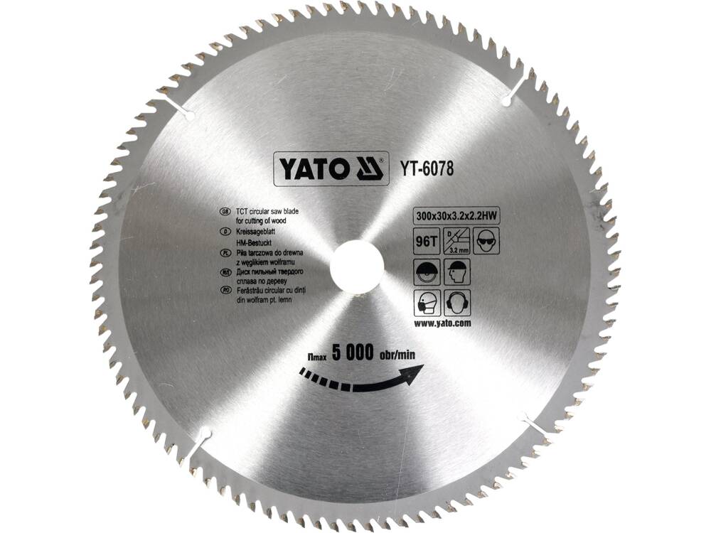 PANZA FIERASTRAU CIRCULAR YATO YT-6078 PENTRU LEMN 300X96X30MM