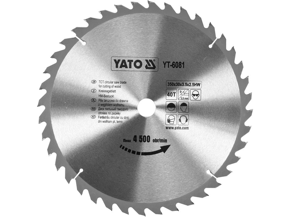 PANZA FIERASTRAU CIRCULAR YATO YT-6081 PENTRU LEMN 350X40X30MM