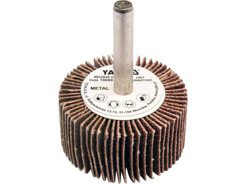 YATO YT-83351 KÖR CSISZOLÓKEFE NYÚJTTAL, 40X20X6MM, P40