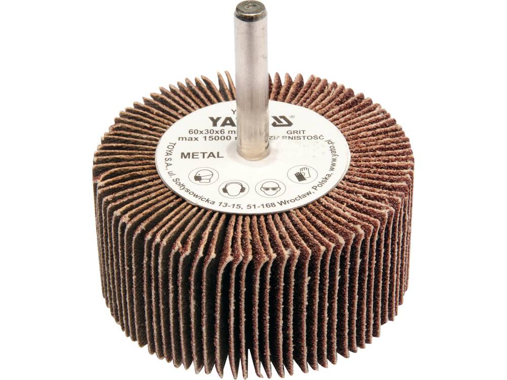 YATO YT-83361 KÖR CSISZOLÓKEFE NYÚJTTAL, 60X30X6MM, P40