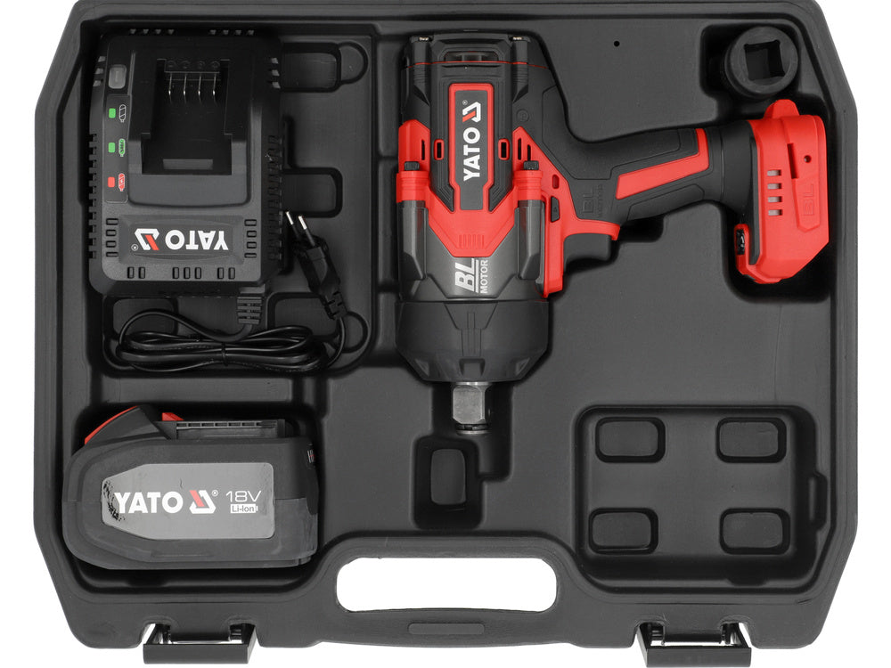 PISTOL DE IMPACT YATO YT-828073 18V 3/4 2400NM, 1X6AH