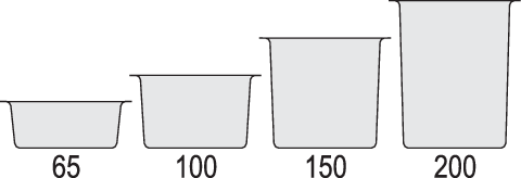 RECIPIENT DIN POLICARBONAT, YATO YG-00410 GN1/3, 65MM