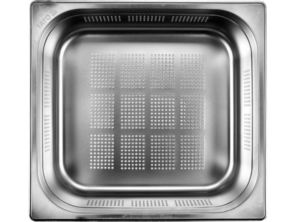 RECIPIENT PERFORAT GN2/3, YATO YG-00361 OTEL INOXIDABIL, 100MM, 8L