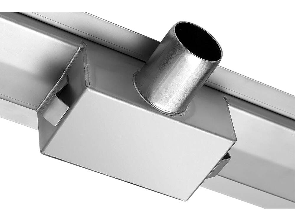 FALA ÜVEG ZUHANYCSATORNA 75388 FEKETE 80CM, NEDVES ÉS SZÁRAZ FELÜLETRE