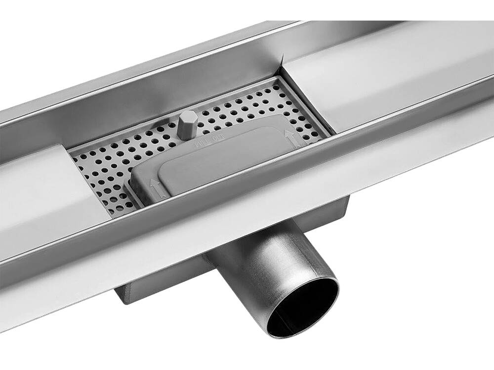 FALA ÜVEG ZUHANYCSATORNA 75388 FEKETE 80CM, NEDVES ÉS SZÁRAZ FELÜLETRE