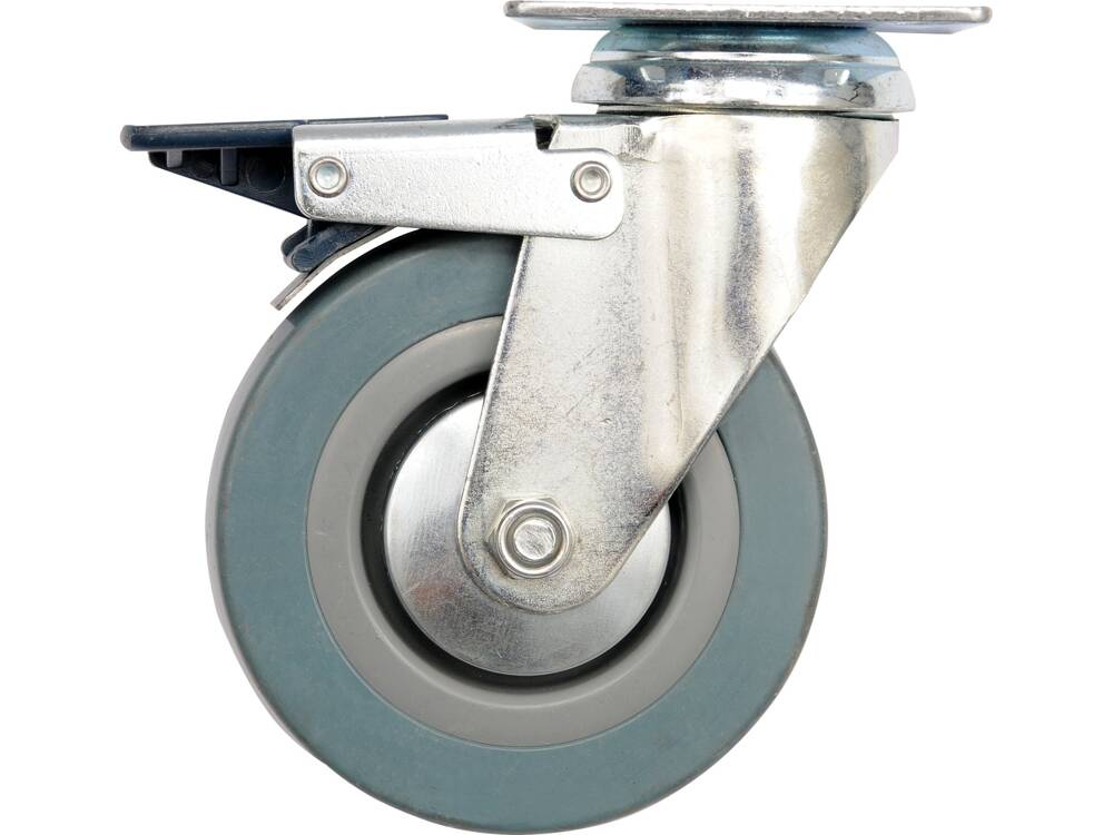 VOREL FORGÓKERÉK 87383 100MM SZÜRKE GUMIVAL ÉS FÉKKEL