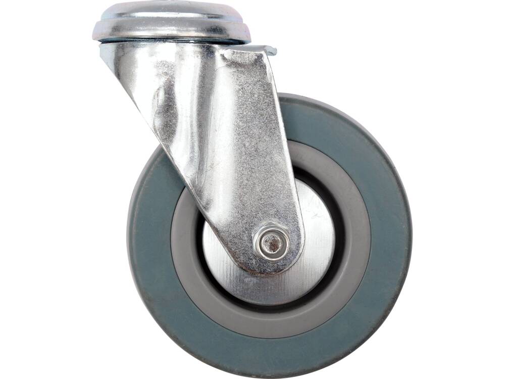 VOREL FORGÓKERÉK 87374 125MM SZÜRKE GUMIVAL ÉS RÖGZÍTŐLYUKKAL