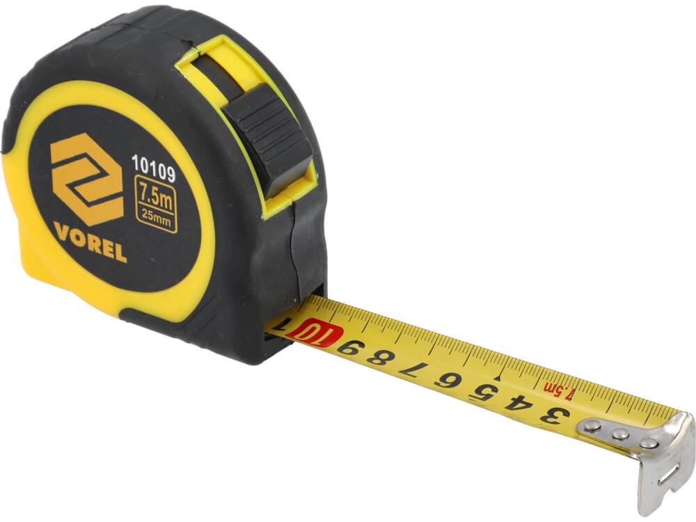 RULETA 7,5MX25MM, GALBEN VOREL 10109 - NEGRU