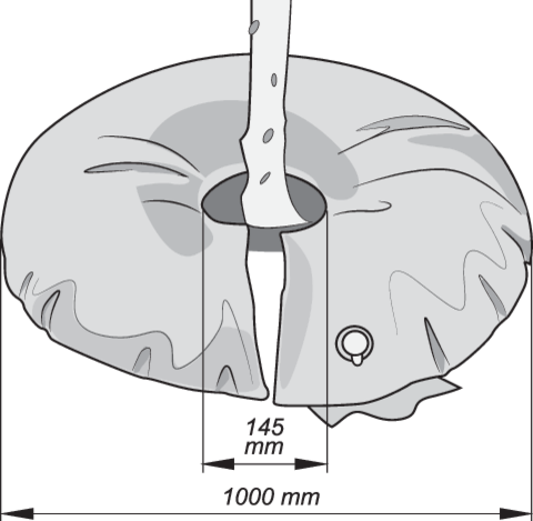 SAC DE APA FLO 89722 PENTRU IRIGAT POMI, METODA PICURARE 75L