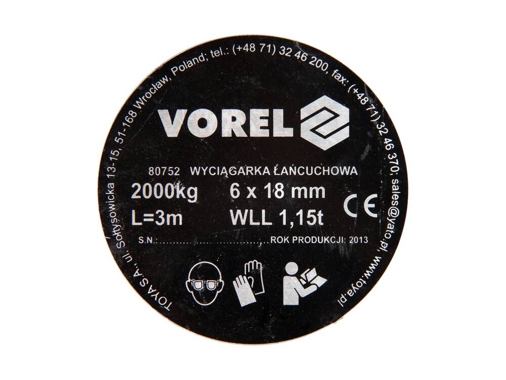 VOREL CSIGÁZ 80752 2000KG