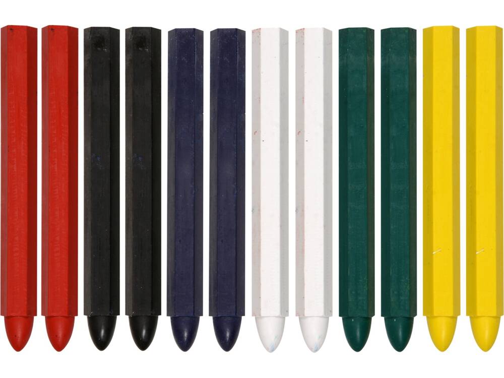 12 darabos YATO YT-69930 viaszos ceruzakészlet, 6 színben
