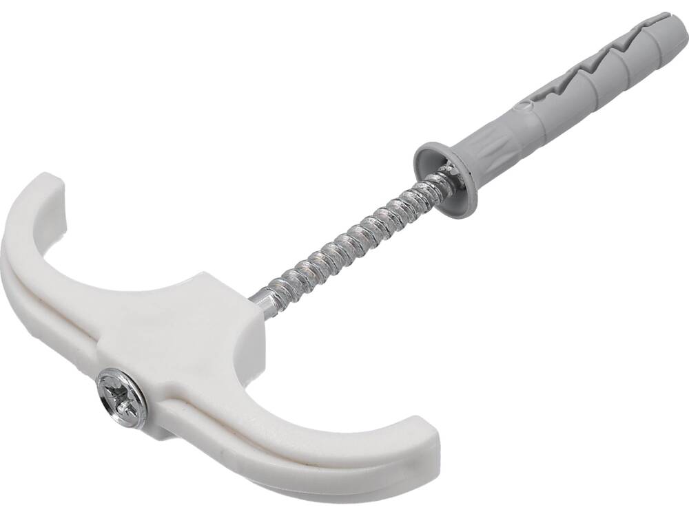 4 db-os VOREL 54876 dupla horogkészlet tiplikkel, 15-28 mm-es csövekhez