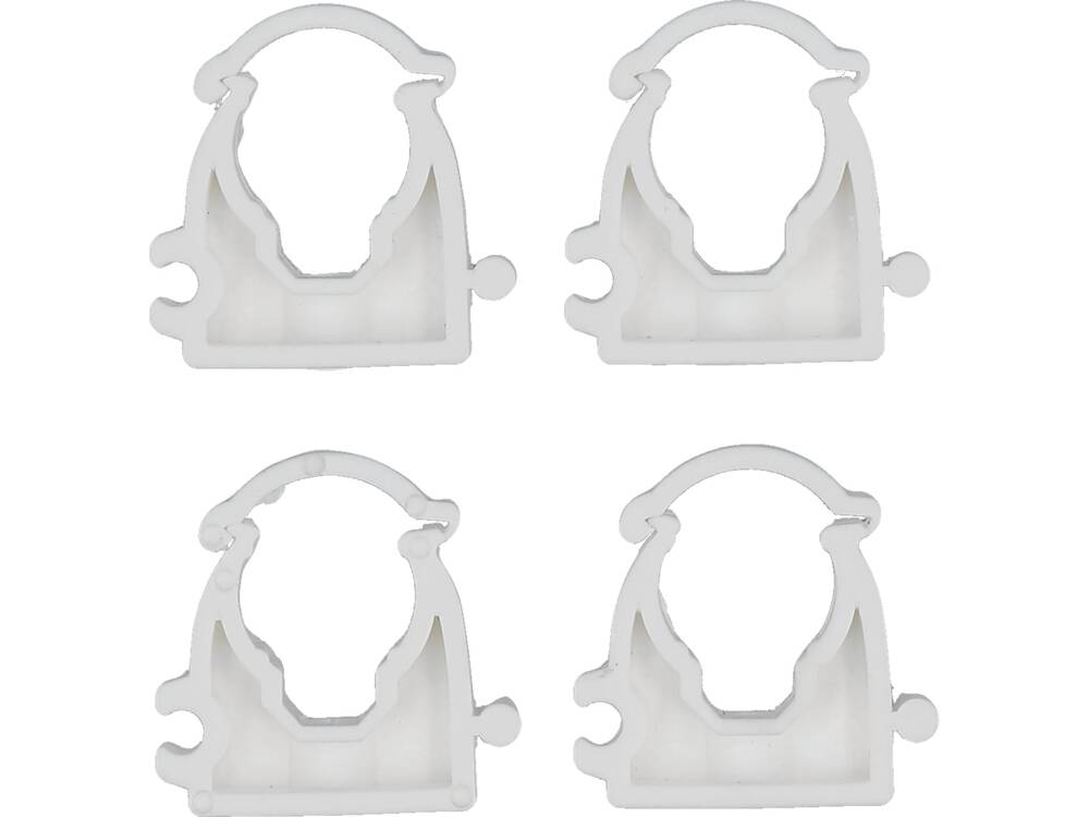 4 db-os VOREL 54830 zárható bilincskészlet PVC, PE, PE-X, PP, PB csőtartókhoz, 15-16 mm