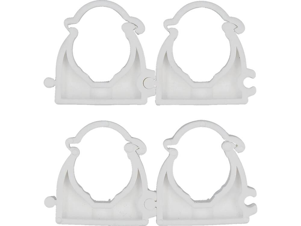 4 db-os VOREL 54832 zárható bilincskészlet PVC, PE, PE-X, PP, PB csőtartóhoz, 20 mm