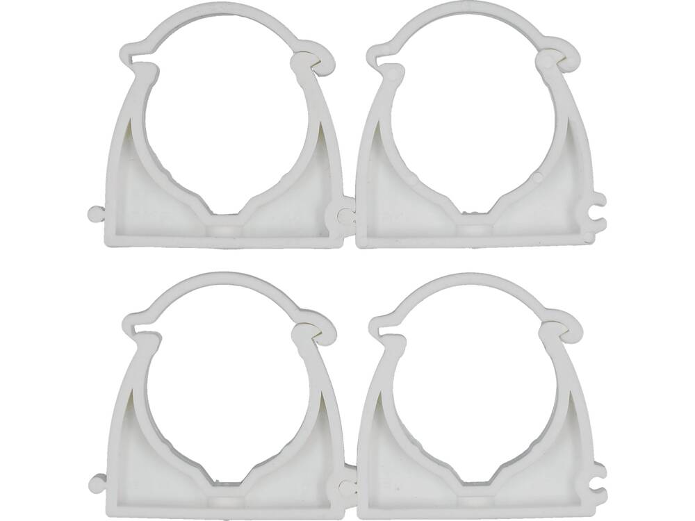 4 db-os VOREL 54837 zárható bilincskészlet PVC, PE, PE-X, PP, PB csőtartóhoz, 40 mm