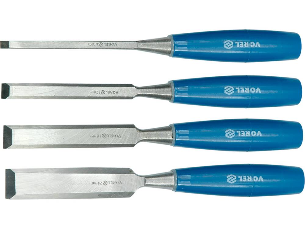 4 db-os Vorel vésőkészlet 25530 fa vésőhöz