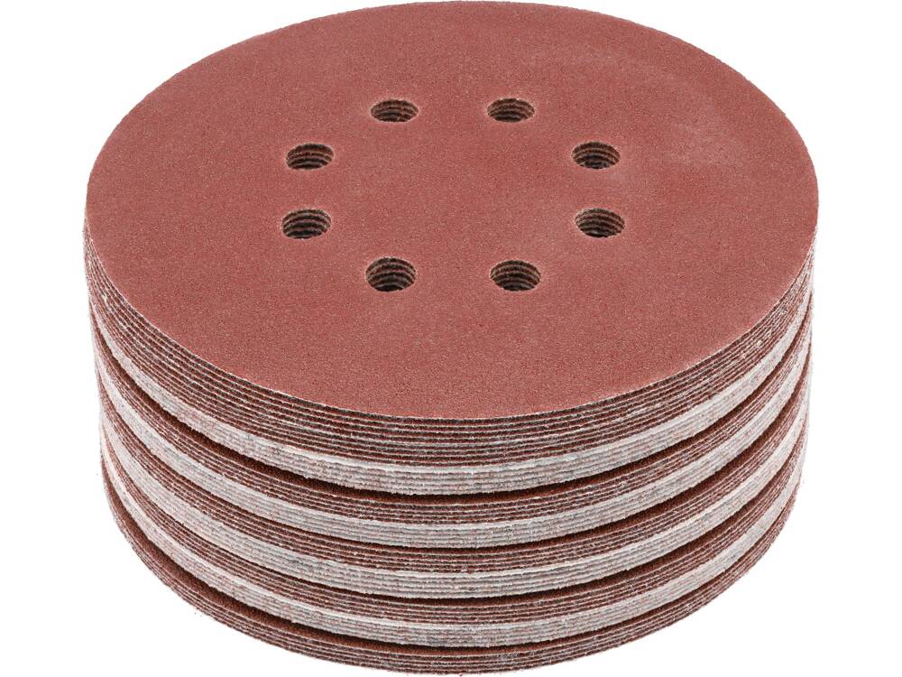 50 darabos YATO YT-834593 csiszolókorong készlet, 150 mm, 8 lyuk, P80