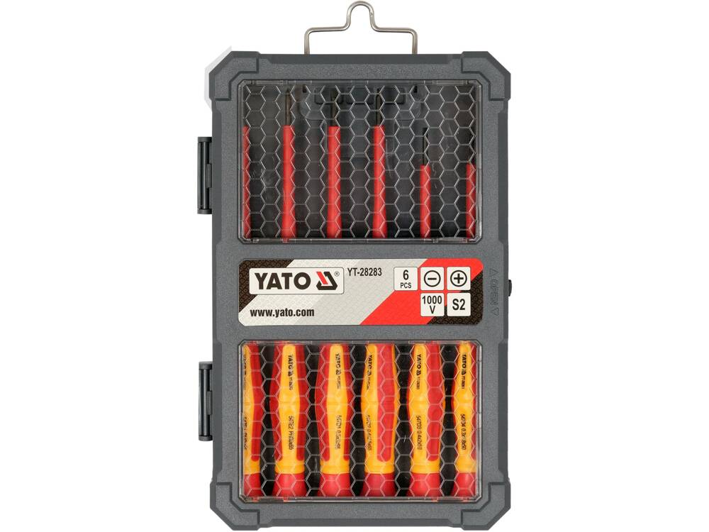 6 db-os YATO YT-28283 precíziós VDE csavarhúzó készlet