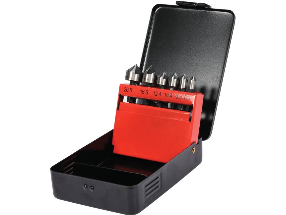 6 db-os süllyesztő készlet YATO YT-44729 fémhez, hatszögletű behajtással 6,3-20,5 mm