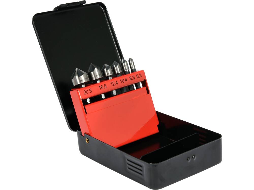 6 db-os süllyesztő készlet YATO YT-44729 fémhez, hatszögletű behajtással 6,3-20,5 mm