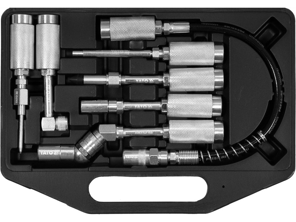 7 db-os YATO YT-07110 adapterkészlet zsírzógépekhez