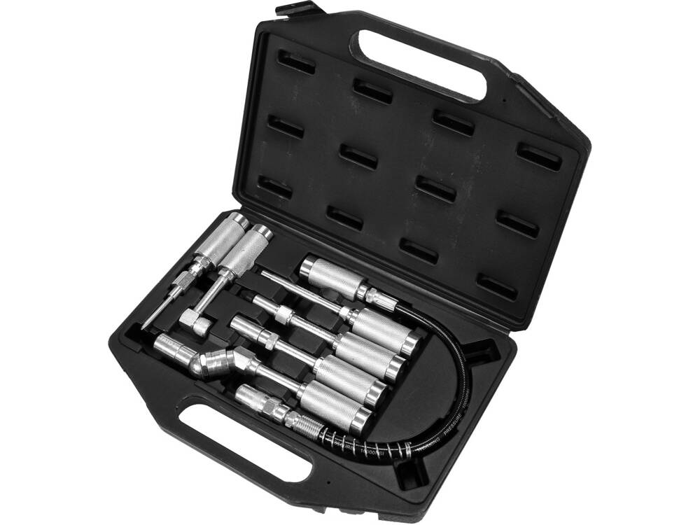 7 db-os YATO YT-07110 adapterkészlet zsírzógépekhez