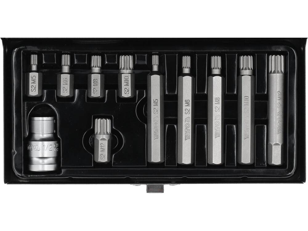 YATO YT-0415 SPLINE BITKÉSZLET (CSILLAG) 11 DARABOS