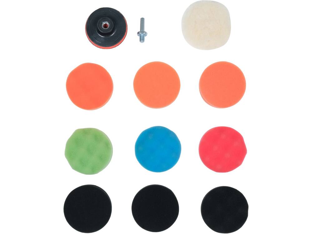 POLÍROZÓ KÉSZLET, YATO YT-47930 80MM, M10, 12 DARABOS