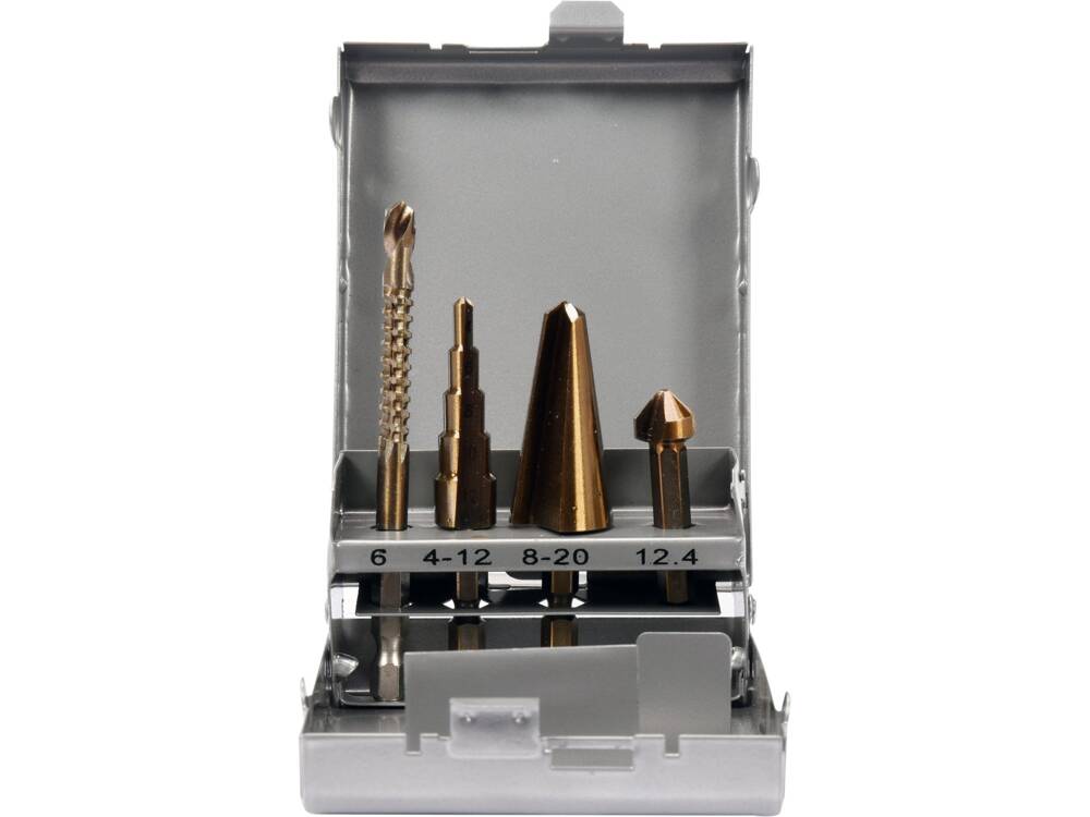 YATO YT-44705 LÉPCSŐS FÚRÓKÉSZLET, 4 DB-OS