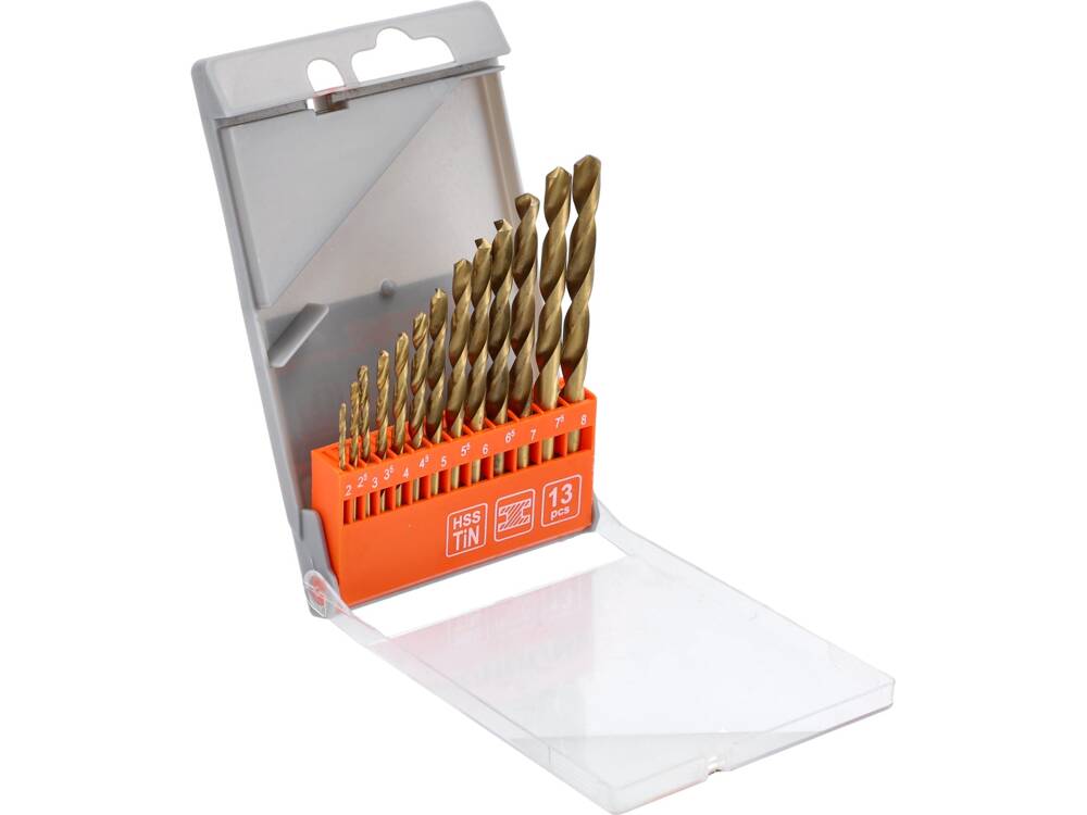 STHOR 22310 FÉM HSS FÚRÓKÉSZLET - TITÁN 2-8 MM, 13 DB