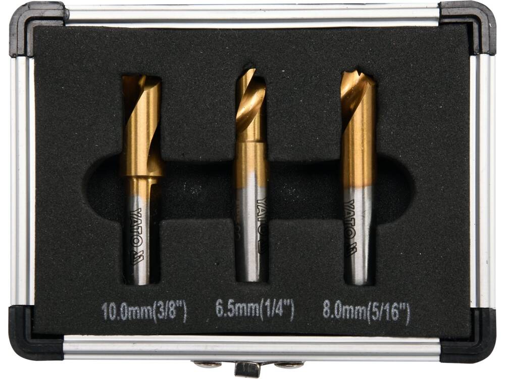 YATO YT-28921 PONTHEGESZTÉSHEZ SZÓLÓ FÚRÓKÉSZLET, 3 DARABOS