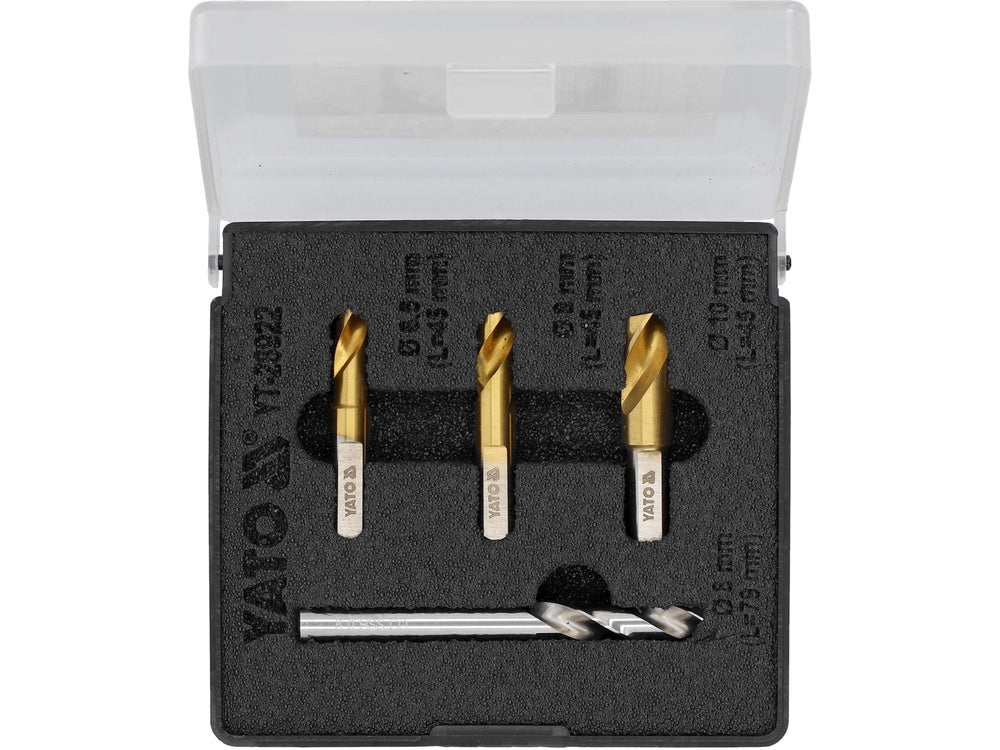 YATO YT-28922 PONTHEGESZTÉSHEZ SZÓLÓ FÚRÓKÉSZLET, 4 DARABOS