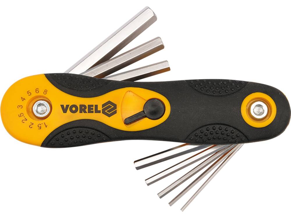 SET CHEI HEXAGONALE VOREL 56506 8 BUC,1.5-8MM,CR-V