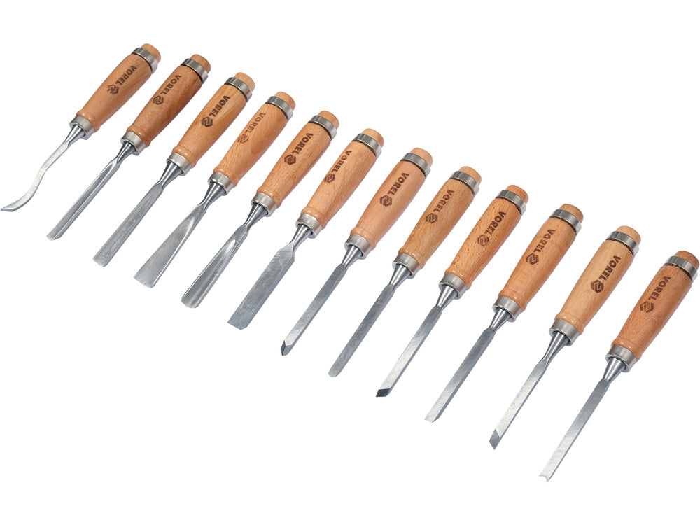 VOREL 25570 VÉSŐKÉSZLET FA VÉSŐHÖZ, 12 DB