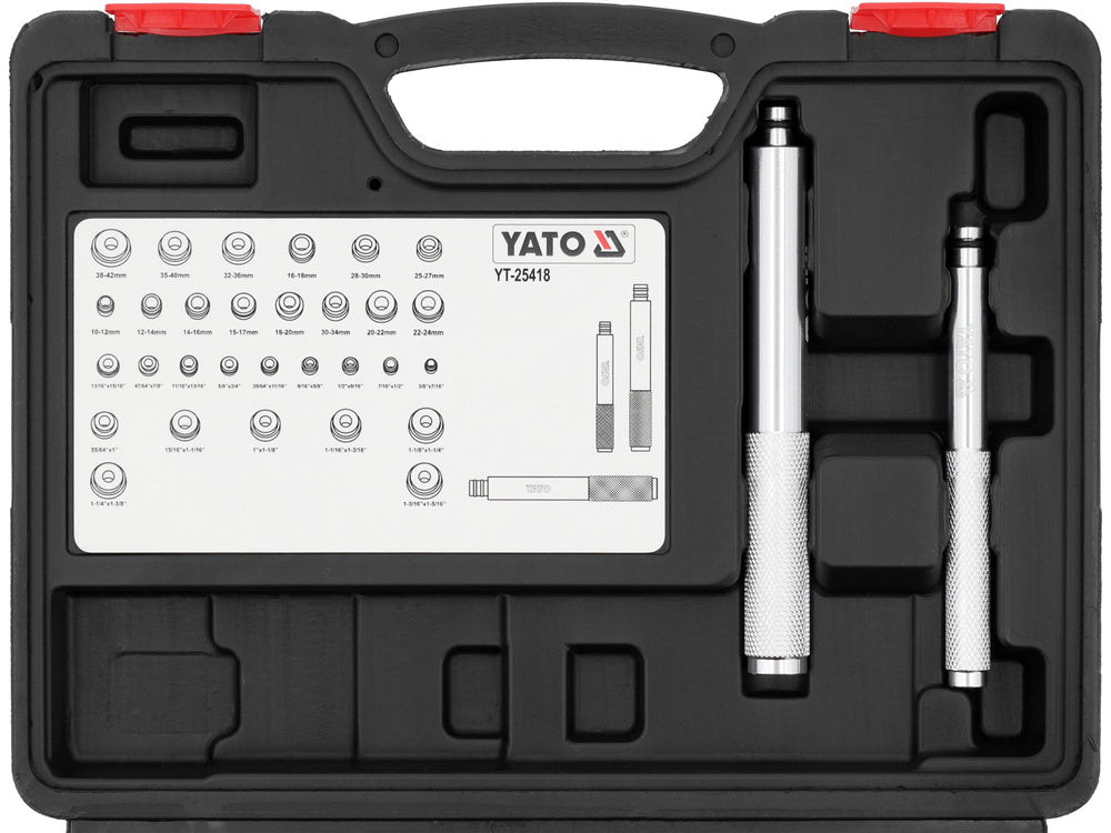 YATO YT-25418 CSAPÁGYAK ÉS TÖMÍTÉSEK CSERE KÉSZLET, 33 DARABOS