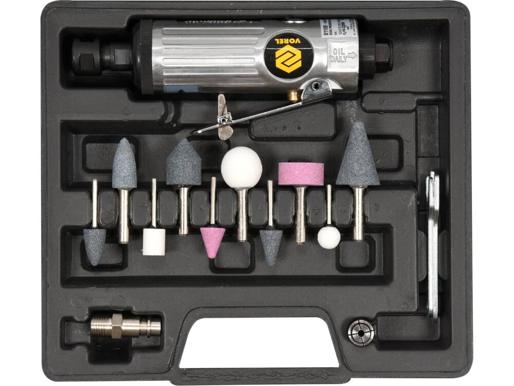 SET POLIZOR BI-AX VOREL 81109 PNEUMATIC 6MM + ACCESORII