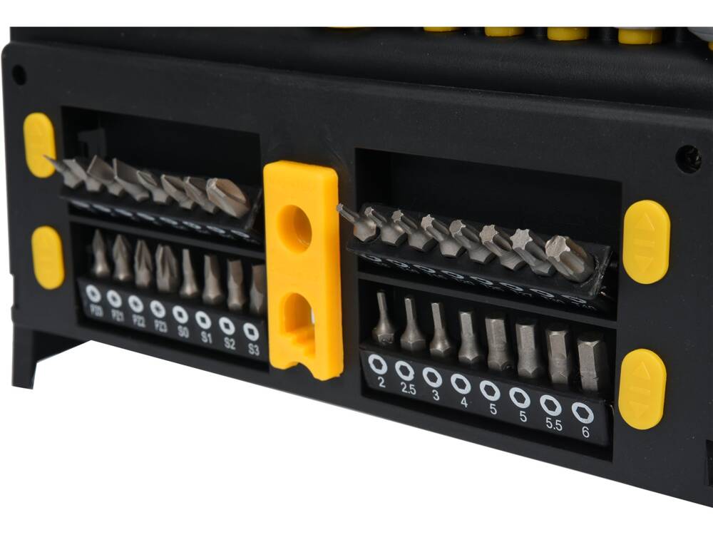 CSAVARHÚZÓ ÉS BITKÉSZLET 60780, 50 DARABOS