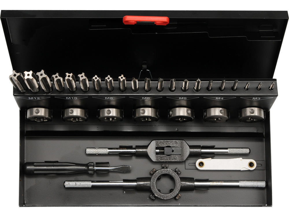 SET TAROZI SI YATO YT-2975 FILIERE 32 BUC, M3-12, HSS