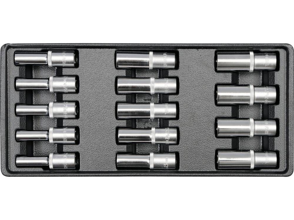 YATO YT-5539 MÉLY CSŐKÉSZLET 14 RÉSZES, 8-21MM, YT-5530-HOZ
