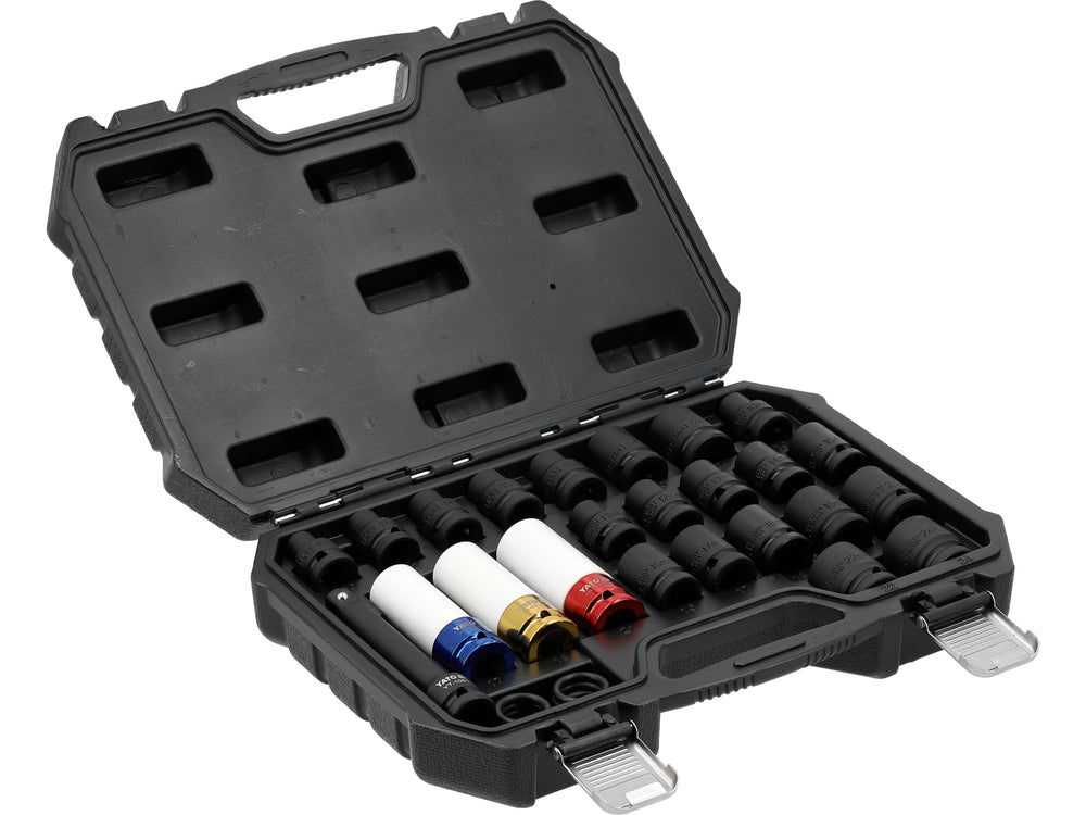 Set tubulare de impact YATO YT-10569, 1/2", 24 piese - imagine 2