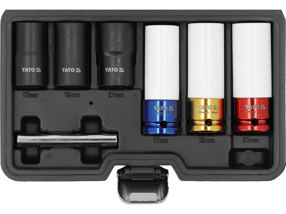 SET TUBULARE PT JANTE ALIAJ 1/2" 7 BUC Yato YT-10559